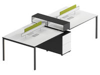 High quality competitive price office furniture 4 seats Workstation DK-C2712