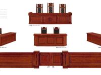 High quality solid wooden veener court furniture presiding judge table DY91