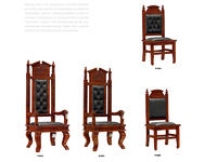 High quality solid wooden supreme court furniture presiding judge chair F-001